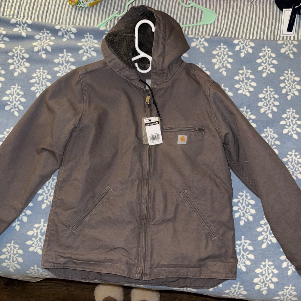 Carhartt Chocolate Brown Sherpa Lined Hoodie